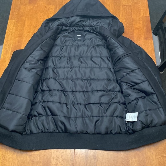 Black winter jacket puffer bomber size medium - Picture 6 of 7